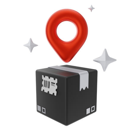 Package Location  3D Icon