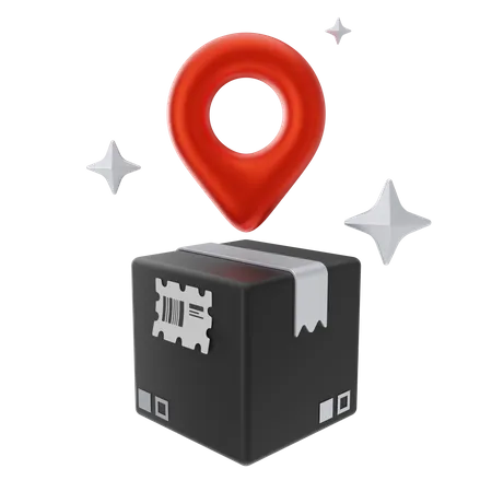 Package Location  3D Icon