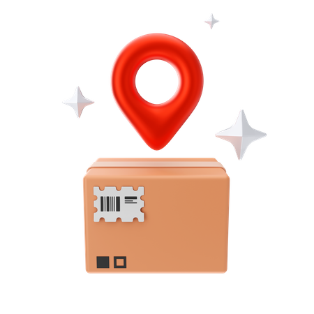 Package Location  3D Icon