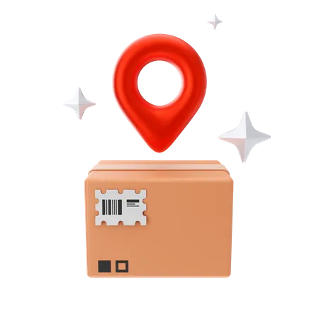 Package Location  3D Icon