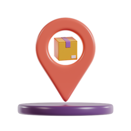 Package Location  3D Icon