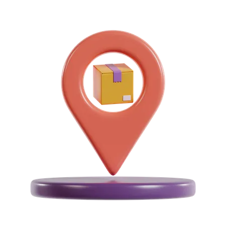 Package Location  3D Icon