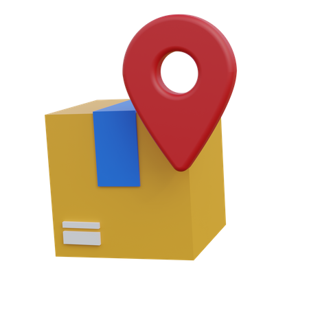 Package Location  3D Icon