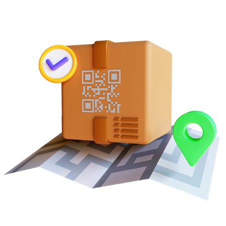 Package Location  3D Icon