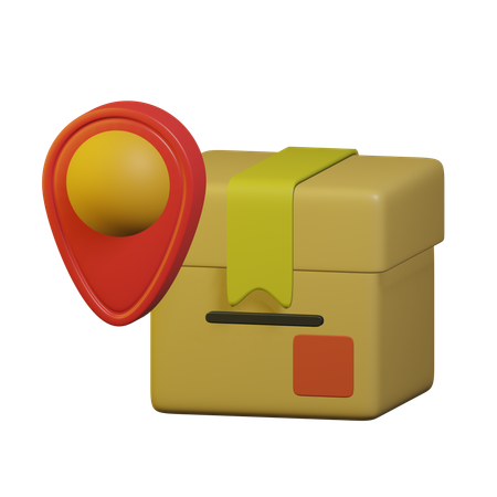 Package Location  3D Icon