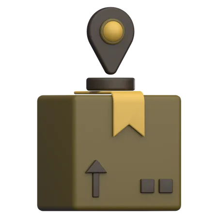 Package Location  3D Icon