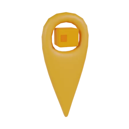 Package Location  3D Icon