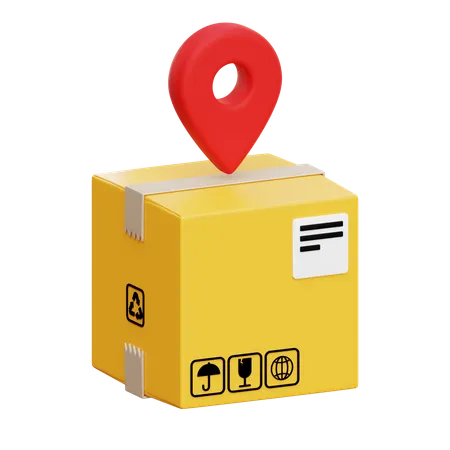 Package Location  3D Icon