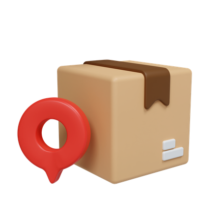 Package Location  3D Icon