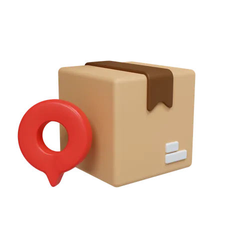 Package Location  3D Icon