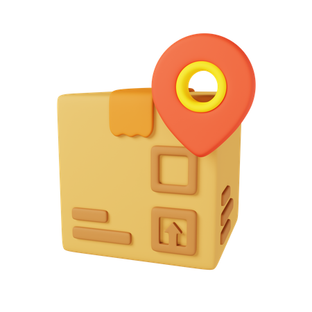 Package Location  3D Icon