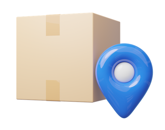 Package Location  3D Icon