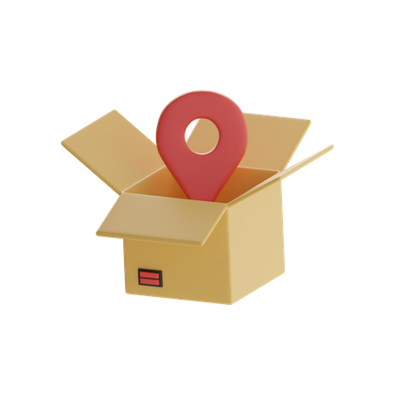 Package Location  3D Icon
