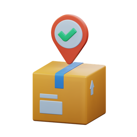 Package Location  3D Icon