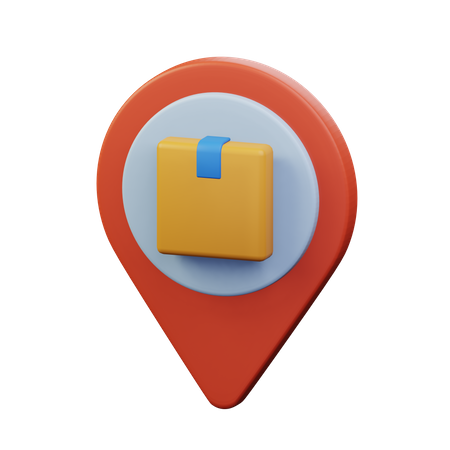 Package Location  3D Icon