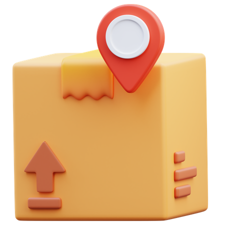 Package Location 3D Icon
