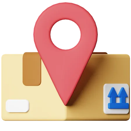 Delivery Package Location 3 D Illustration 3D Icon