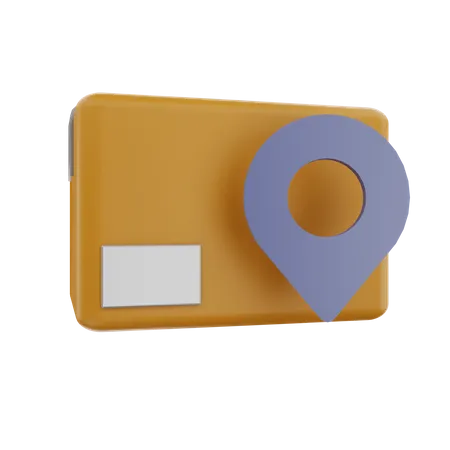 3 D Render Package Location Illustration 3D Icon