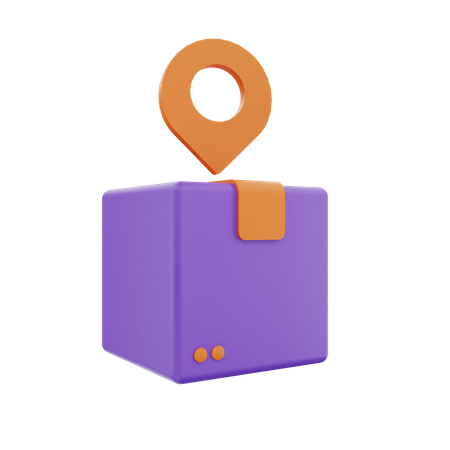Package Location  3D Icon