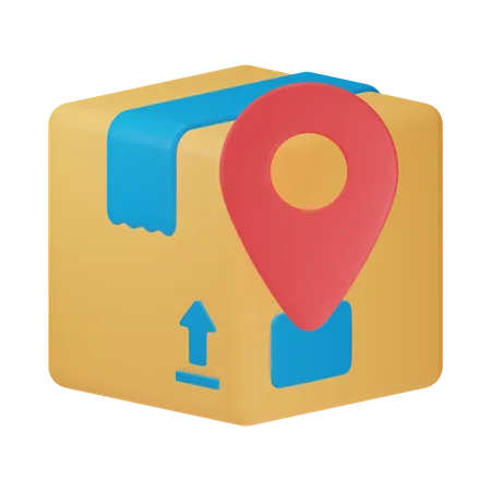 Package Location 3 D Delivery Service 3D Icon