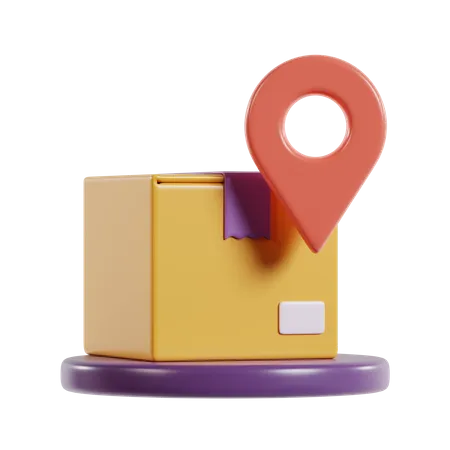 Delivery Business Icon 3 D Illustration Location 3D Icon