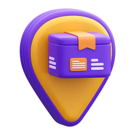 Package Location 3 D Icon Illustration 3D Icon