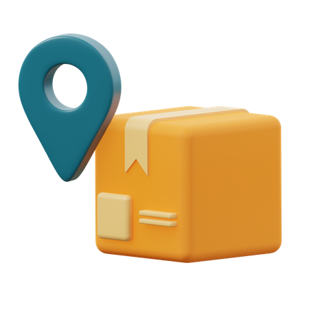 Package Location  3D Icon