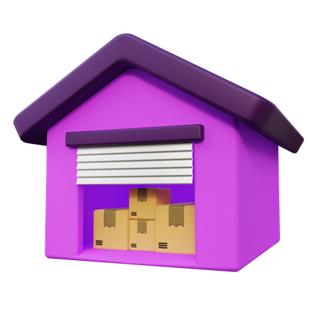 Package Logistic Warehouse  3D Icon