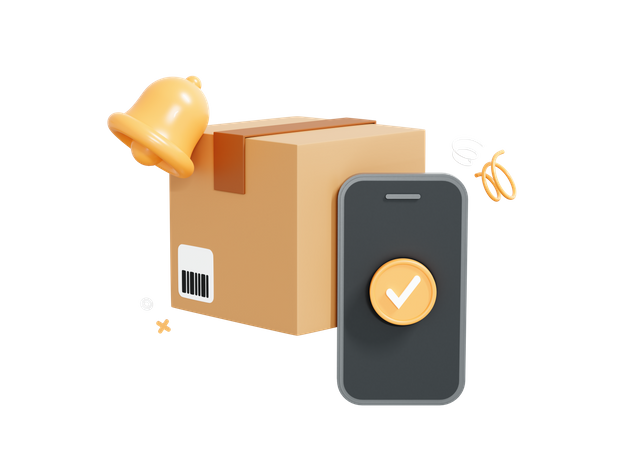 Package Notification  3D Icon