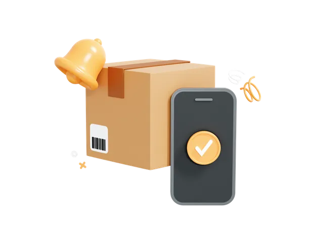 Package Notification  3D Icon