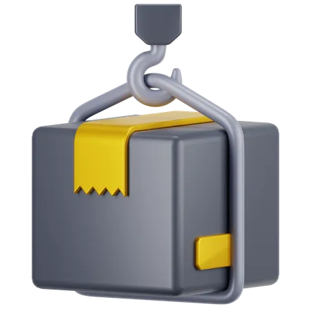 Package on Crane  3D Icon