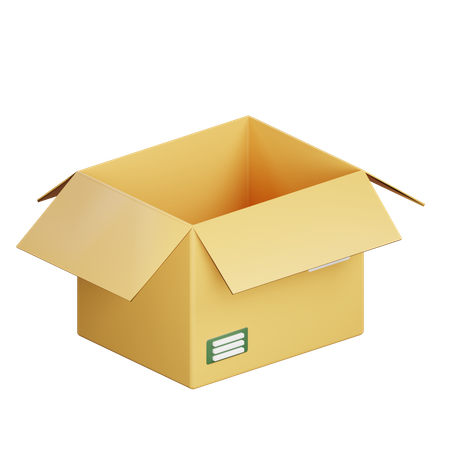 Package Open  3D Icon