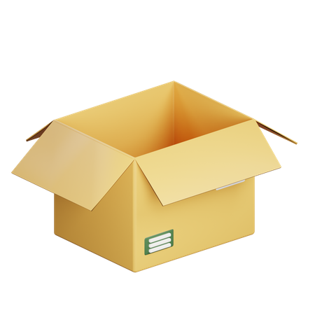 Package Open 3D Icon