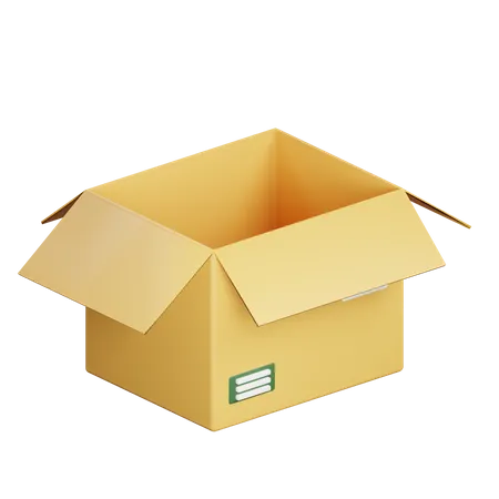 Package Open  3D Icon
