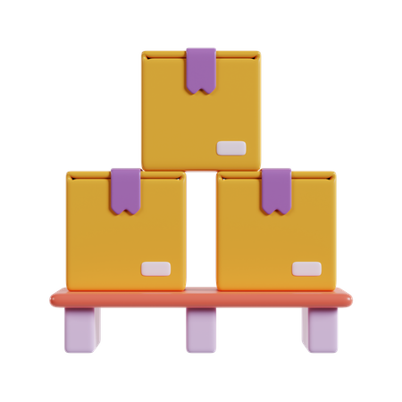 Package Pallet  3D Icon