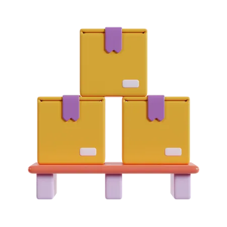 Package Pallet  3D Icon