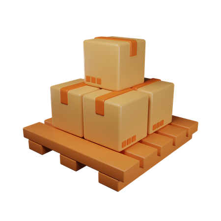 Package Pallet  3D Icon