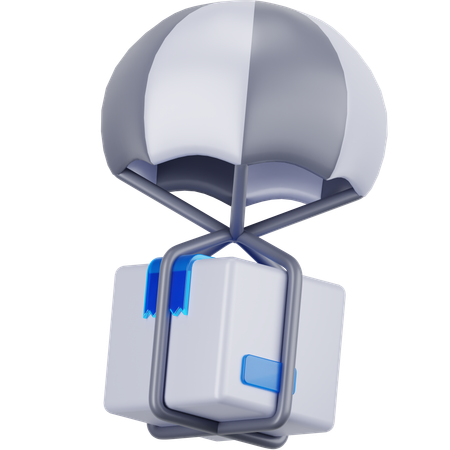 Package Parachute  3D Icon