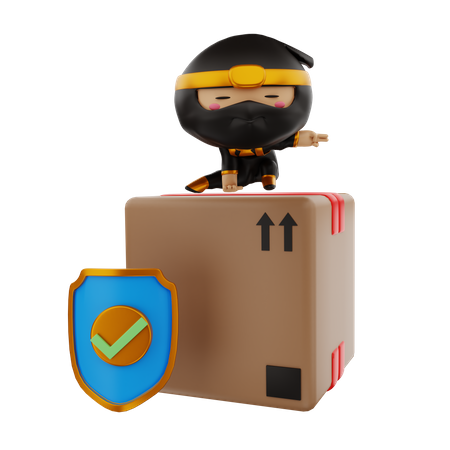 Package protection 3D Illustration