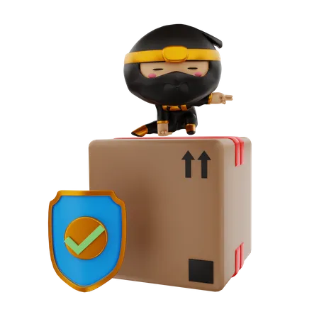 Package protection  3D Illustration