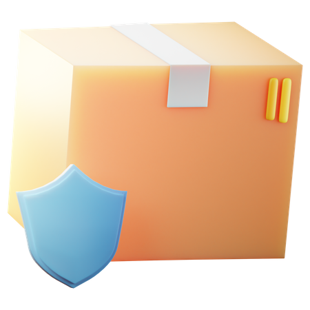 Package Protection 3D Illustration
