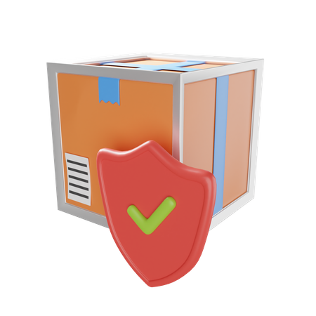 Package Protection 3D Illustration