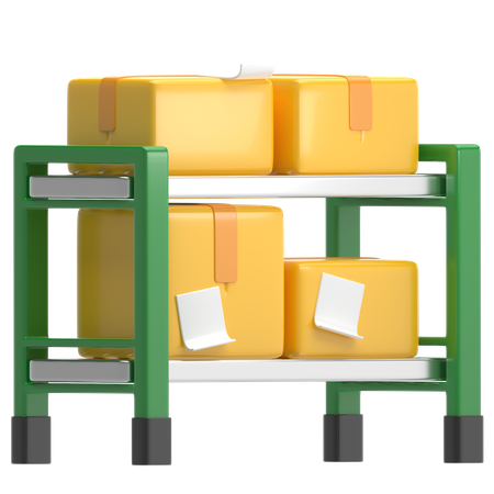 Package Rack  3D Icon