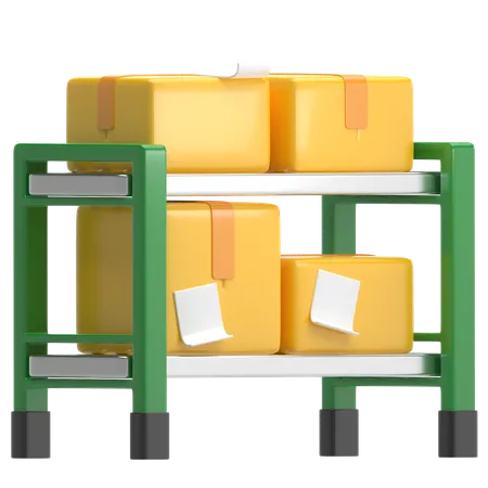 Package Rack  3D Icon