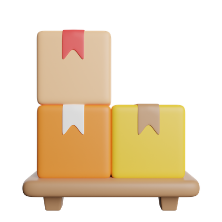 Package Rack  3D Icon