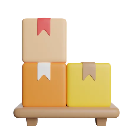 Package Rack  3D Icon