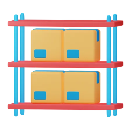 Package Rack  3D Icon