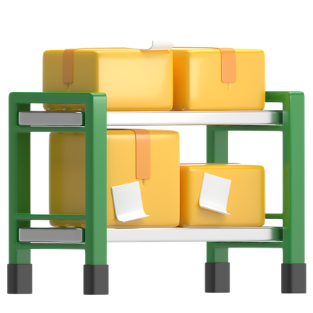 Package Rack  3D Icon