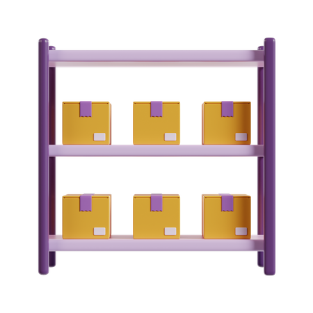 Package Rack  3D Icon