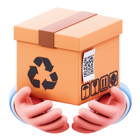 パッケージ受け取り  3D Icon